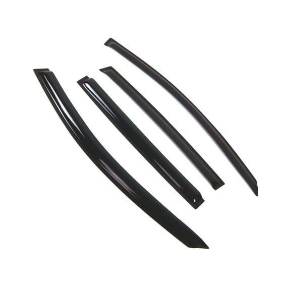 Tuningpros WD2-759B Outside Mount Window Visor Deflector Rain Guard Dark Smoke 4 Pcs Set For 2017-2018 Chevy Sonic Hatchback