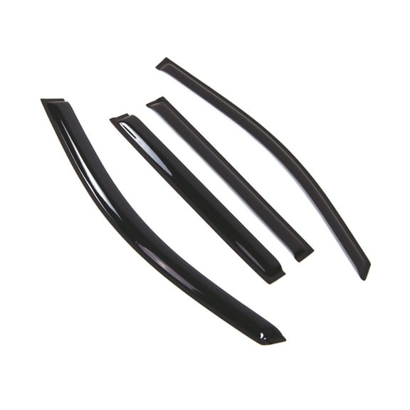 Tuningpros WD2-765B Outside Mount Window Visor Deflector Rain Guard Dark Smoke 4 Pcs Set For 2017-2018 Chevrolet Tahoe