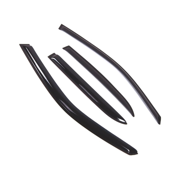 Tuningpros WD2-767 Outside Mount Window Visor Deflector Rain Guard Dark Smoke 4 Pcs Set For 2011-2016 Chrysler 300 300C
