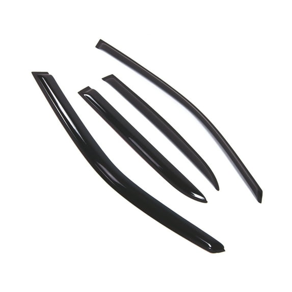 Tuningpros WD2-767B Outside Mount Window Visor Deflector Rain Guard Dark Smoke 4 Pcs Set For 2017-2018 Chrysler 300 300C