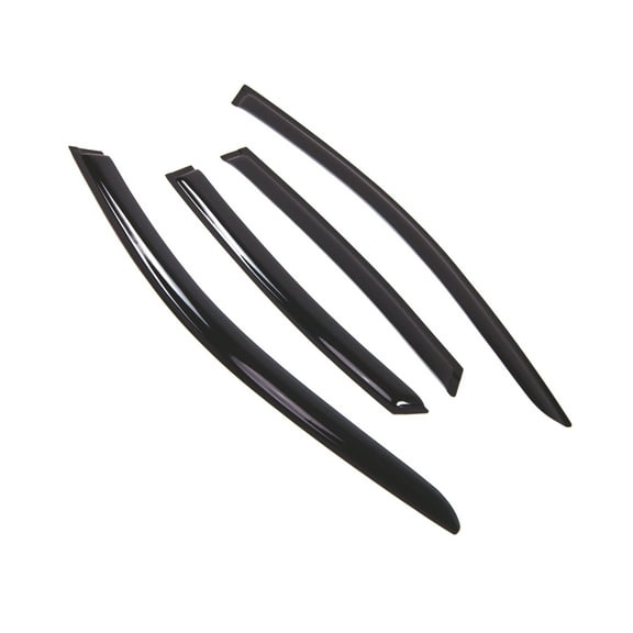 Tuningpros WD2-770B Outside Mount Window Visor Deflector Rain Guard Dark Smoke 4 Pcs Set For 2017-2018 Nissan Altima Sedan
