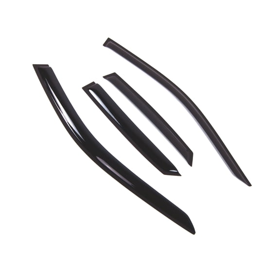 Tuningpros WD2-774 Outside Mount Window Visor Deflector Rain Guard Dark Smoke 4 Pcs Set For 1994-2002 Audi A8