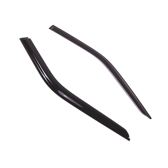 Tuningpros WD2-792 Outside Mount Window Visor Deflector Rain Guard Dark Smoke 2 Pcs Set For 2015-2016 Ford F-150 Regular Cab