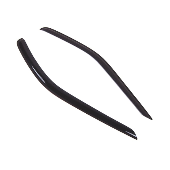 Tuningpros WD2-798 Outside Mount Window Visor Deflector Rain Guard Dark Smoke 2 Pcs Set For 2014-2016 Ford Transit