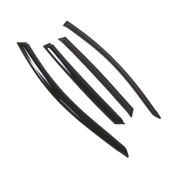 Tuningpros WD2-802 Outside Mount Window Visor Deflector Rain Guard Dark Smoke 4 Pcs Set For 2012-2017 Hyundai Accent Wagon