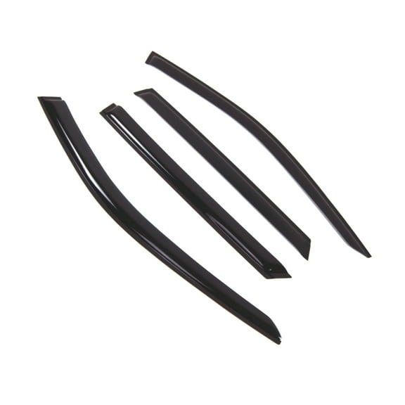 Tuningpros WD2-820B Outside Mount Window Visor Deflector Rain Guard Dark Smoke 4 Pcs Set For 2017-2018 Land Discovery Sport