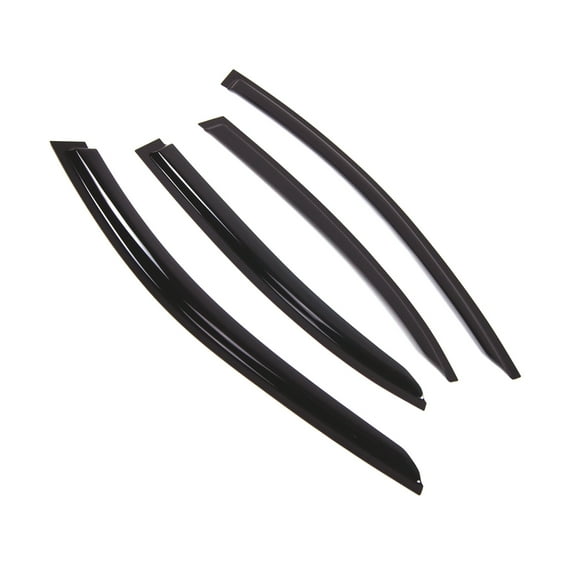 Tuningpros WD2-831 Outside Mount Window Visor Deflector Rain Guard Dark Smoke 4 Pcs Set For 2014-2016 Mercedes S400 S500 S550