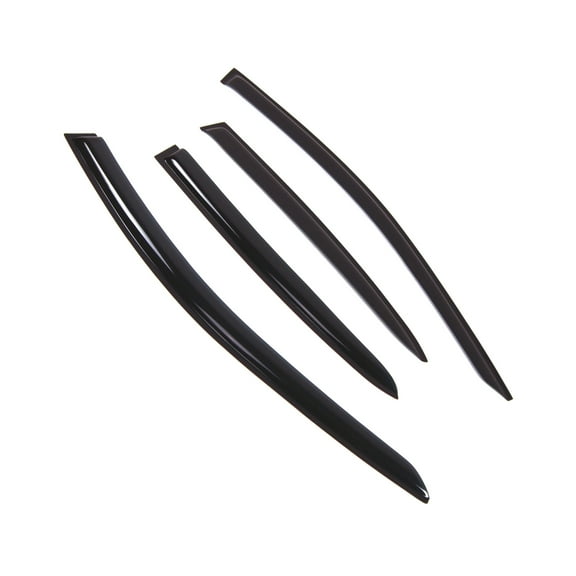 Tuningpros WD2-834B Outside Mount Window Visor Deflector Rain Guard Dark Smoke 4 Pcs Set For 2017-2018 Mercedes GLA200 GLA250