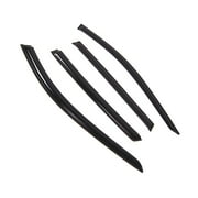 Tuningpros WD2-836 Outside Mount Window Visor Deflector Rain Guard Dark Smoke 4 Pcs Set For 2014-2016 Nissan Rogue