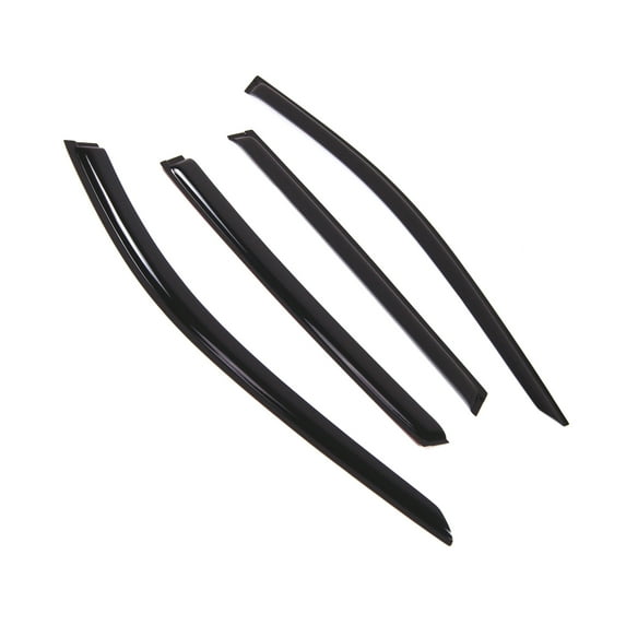 Tuningpros WD2-836 Outside Mount Window Visor Deflector Rain Guard Dark Smoke 4 Pcs Set For 2014-2016 Nissan Rogue