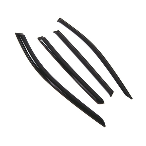 Tuningpros WD2-836 Outside Mount Window Visor Deflector Rain Guard Dark Smoke 4 Pcs Set For 2014-2016 Nissan Rogue