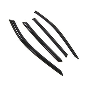 Tuningpros WD2-836B Outside Mount Window Visor Deflector Rain Guard Dark Smoke 4 Pcs Set For 2017-2018 Nissan Rogue