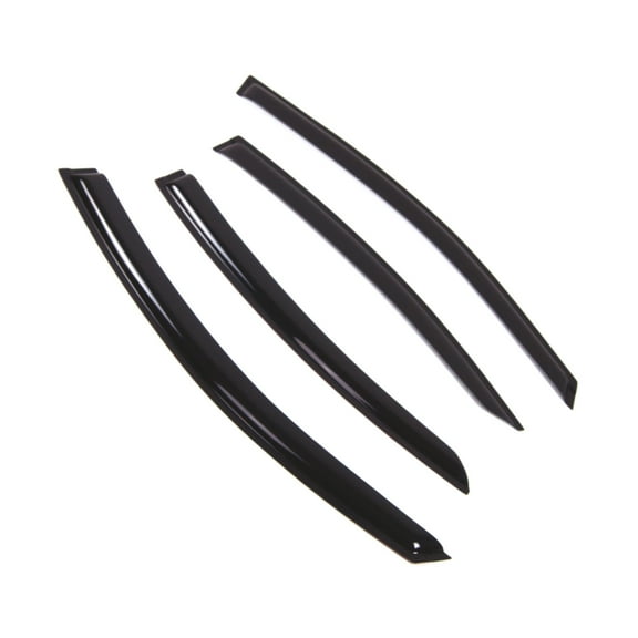 Tuningpros WD2-844B Outside Mount Window Visor Deflector Rain Guard Dark Smoke 4 Pcs Set For 2017-2018 Subaru Legacy Sedan