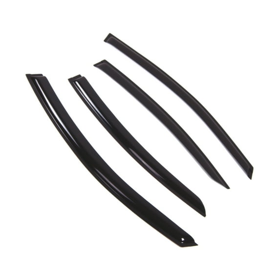 Tuningpros WD2-844B Outside Mount Window Visor Deflector Rain Guard Dark Smoke 4 Pcs Set For 2017-2018 Subaru Legacy Sedan