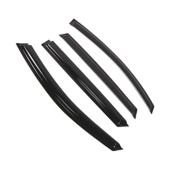 Tuningpros WD2-845B Outside Mount Window Visor Deflector Rain Guard Dark Smoke 4 Pcs Set For 2017-2018 Subaru Legacy Hatchback