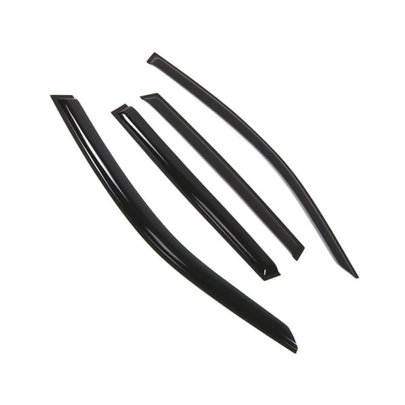 Tuningpros WD2-846B Outside Mount Window Visor Deflector Rain Guard Dark Smoke 4 Pcs Set For 2017-2018 Subaru Forester