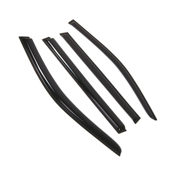 Tuningpros WD2-849 Outside Mount Window Visor Deflector Rain Guard Dark Smoke 4 Pcs Set For 2014-2016 Toyota Highlander