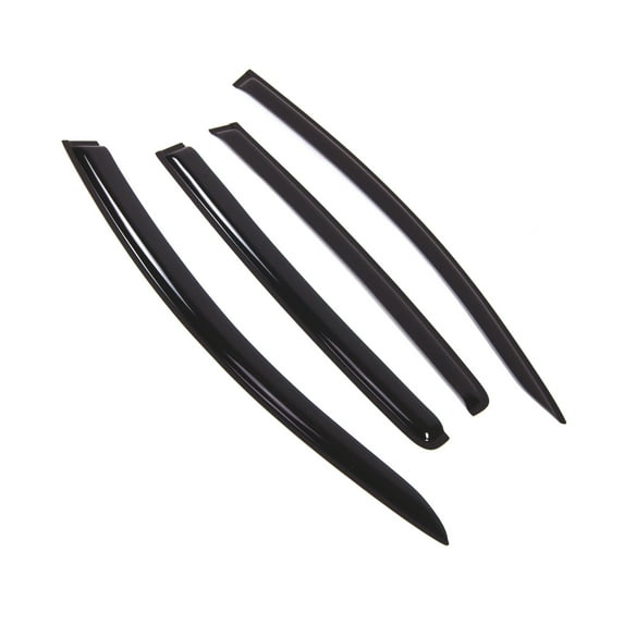 Tuningpros WD2-850B Outside Mount Window Visor Deflector Rain Guard Dark Smoke 4 Pcs Set For 2016-2018 Toyota Yaris Hatchback