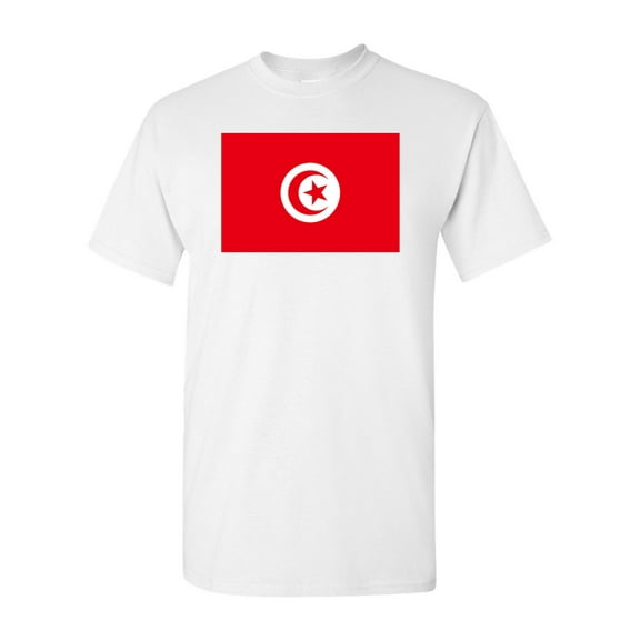 Tunisia Country Flag Adult DT T-Shirt Tee