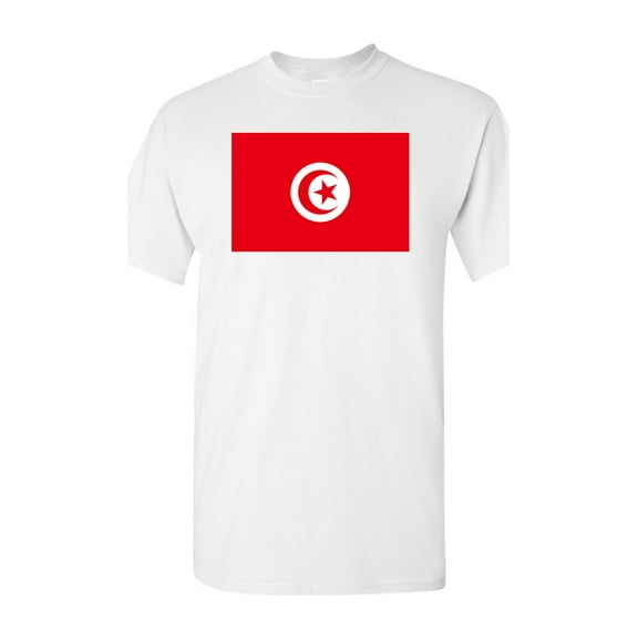 Tunisia Country Flag Adult DT T-Shirt Tee