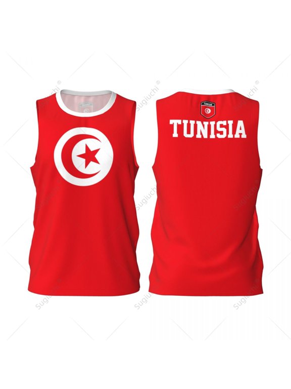 Tunisia Flag Men Basketball Sports Jersey Running Fitness Multifunction Sleeveless tshirt Exclusive Custom Name Nunber