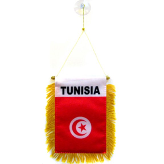 Tunisia Mini Banner 4'' x 6'' special car