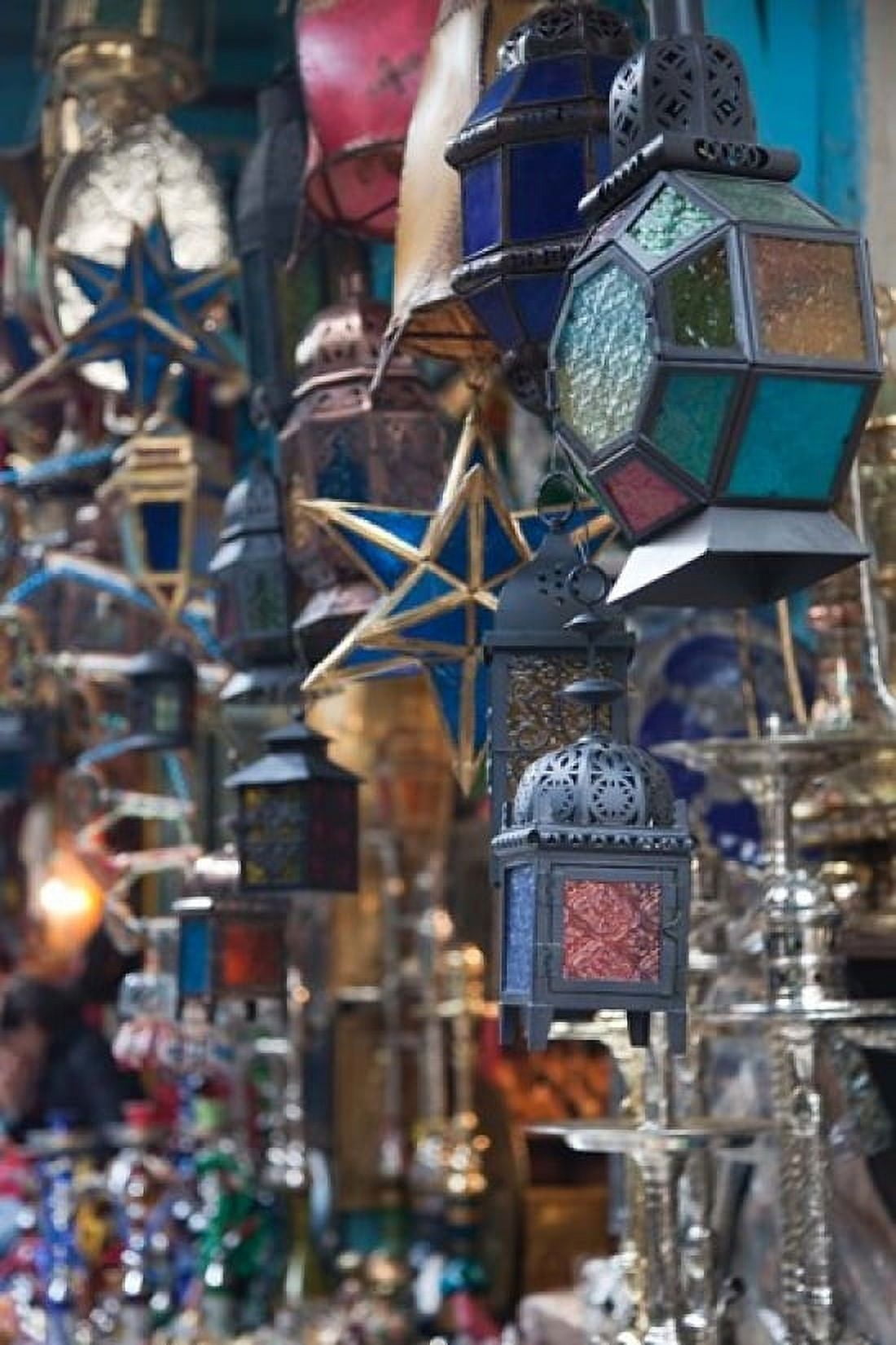 Tunisia Tunis Tunisian souvenirs Souq market Canvas Art - Walter Bibikow DanitaDelimont (23 x 35)