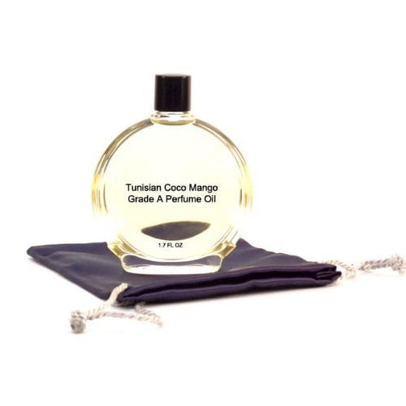 Tunisian Coco Mango Perfume Oil - 1.7 oz in Premium Glass Bottle