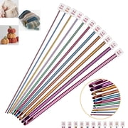 Tunisian Crochet Hooks Set, 11pcs 2-8 mm Aluminum Afghan Crochet Hooks, Ergonomic Crochet Needles Supplies