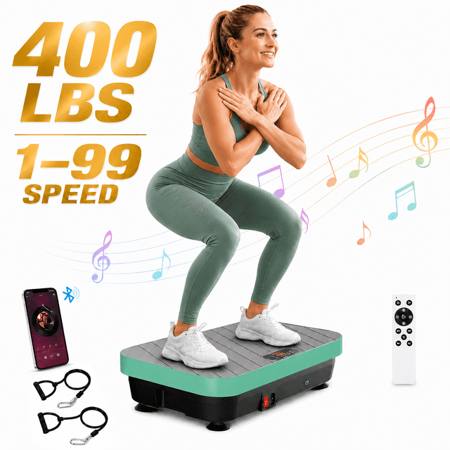 Tunmod Vibration Plate Exercise Machine, Whole Body Vibration Platform ...