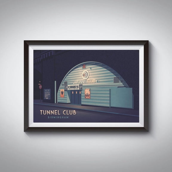 Tunnel Club Birmingham Nightclub Techno Music Rave Art Unframed Paper Print