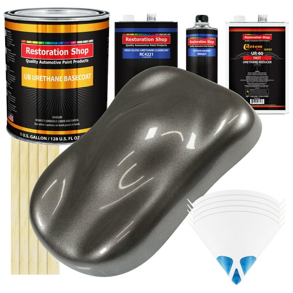 Tunnel Ram Gray Metallic Gallon Kit URETHANE BASECOAT Car Auto Paint FAST Kit