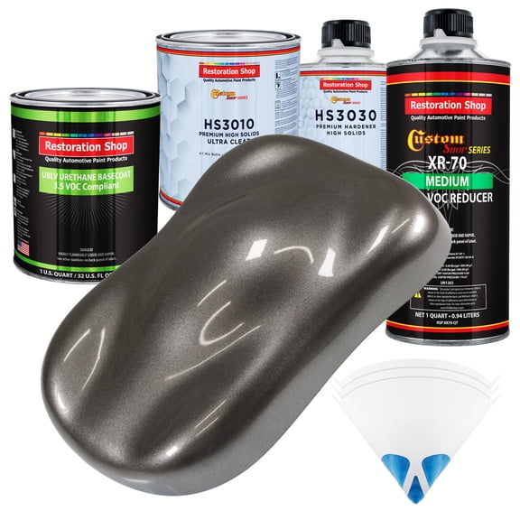 Tunnel Ram Gray Metallic Prem Quart Kit Low VOC URETHANE BASECOAT Auto Paint Kit