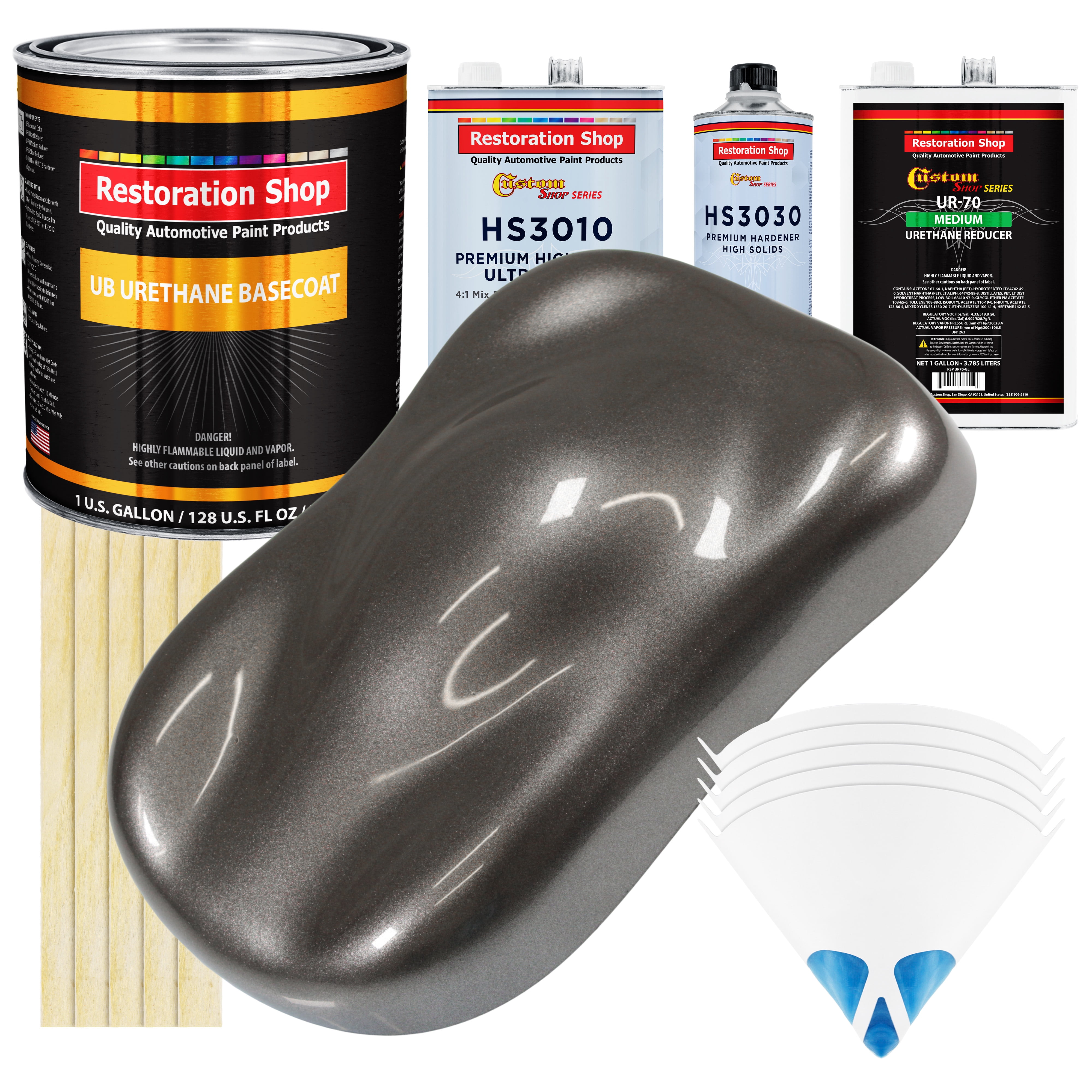 Tunnel Ram Gray Metallic Premium Gallon Kit URETHANE BASECOAT Car Auto Paint Kit