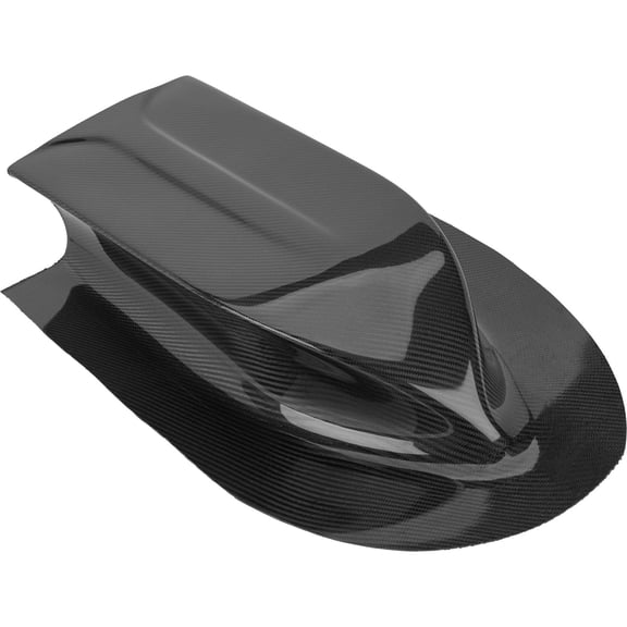 Speedway Motors Tunnel Ram I Carbon Fiber Hood Scoop with Glossy Gelcoat Finish, Lightweight Composite Construction for Street and Race Use, Easy Bolt On Design for Custom Builds
