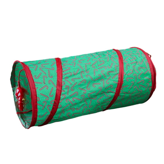 Tunnel Spring Tube Canes Tunnels Christmas Tree Toy Relieve Boredom for Indoor Kitten Rabbits Puppies
