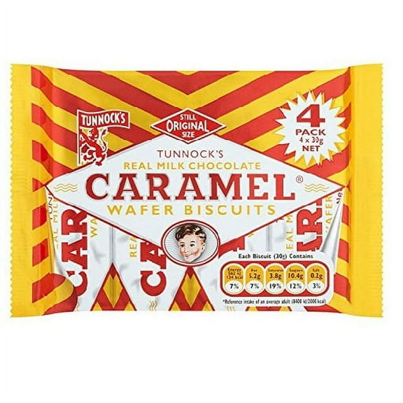 Tunnocks Choc Caramel Wafers (4 Pieces)