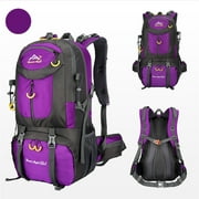 Tuobarr Backpack, 50L Hiking Backpack, Camping Bag, 45+5 Liter Lightweight Backpacking Back Pack Purple