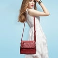 thumbnail image 1 of Tuobarr Crossbody Bags for Women Trendy, Zipper Crossbody Bag with Wide Shoulder Strap Phone Wallet, Shoulder Purse, Multiple Zipper Pockets. Red, 1 of 5