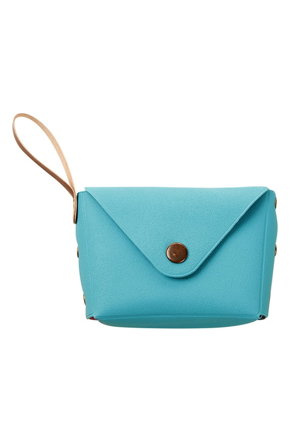 Tuobarr Makaron Purse Solid Candy Color Buckle Student Handbag