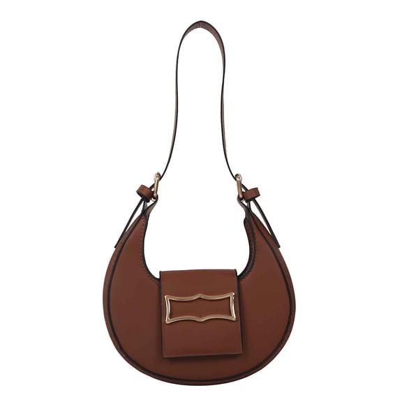 Tuobarr One Shoulder Crossbody Bag Leather Large Capacity Multi Compartment Women Bag