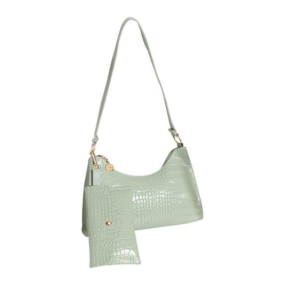 Tuobarr One Shoulder Crossbody Bag Leather Large Capacity Multi Compartment Women Bag