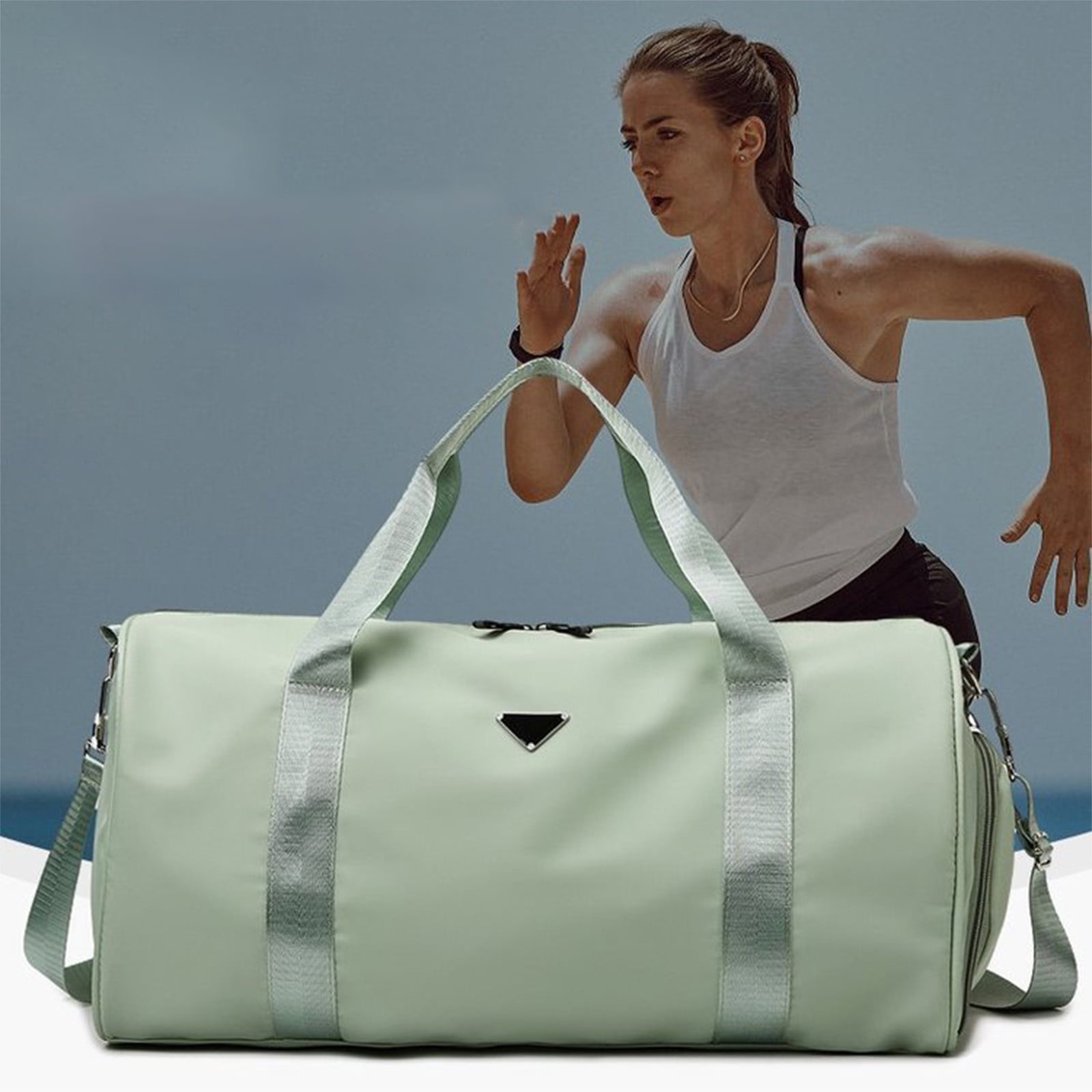 Ubuy Best Small Gym Bag With Shoe Compartment Mint Green Travel