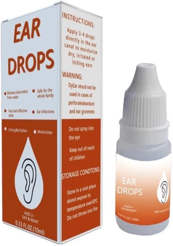 Tuobituo Organic Ear Cleaner, Ear Drops, Ear Moisturizer, Earache Drops, (2)Pack