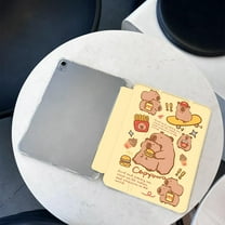 Tuohive Cartoon Capybara iPad Case for iPad Mini4/5 7.9in Auto Wake Sleep Case with Pencil Holder Slim Lightweight Trifold Stand Smart Case