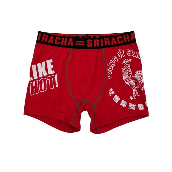 Tuong Ot Sriracha Mens Red I Like It Hot Chilli Sauce Underwear Boxer Briefs L