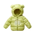 thumbnail image 1 of Tuosodrolic 1-6T Girls Boys Cute Winter Down Coat Toddler Lightweight Puffer Jacket Hooded Zip Up Bubble Coats Warm Outerwear, 1 of 3
