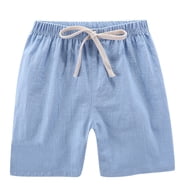Boy's Drawstring Linen Shorts