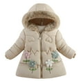 thumbnail image 1 of Tuosodrolic Girls Puffer Winter Coat Thickening Warm Jacket Heavyweight Down Coats Fuzzy Hooded Outerwear Water Resistant Parka Jackets, 1 of 4