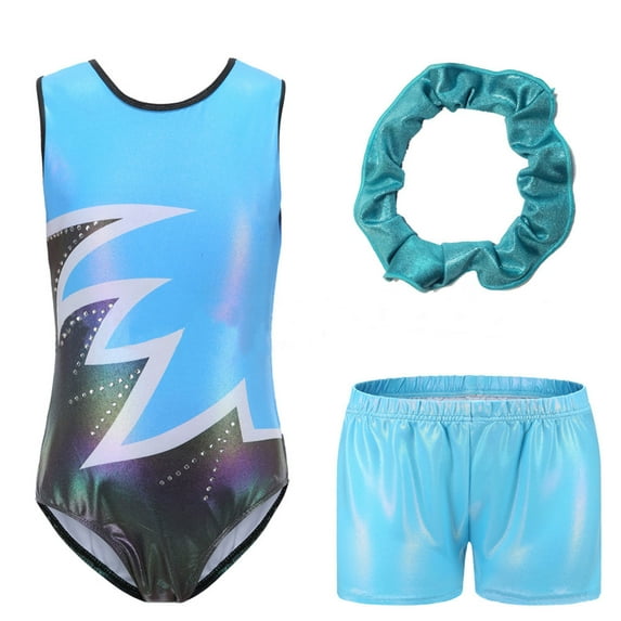 Tuosodrolic Leotardo Gimnasia de Manga Larga para Niña Multicolor con Pedrería Brillante Body de Patinaje Artístico Maillot de Bailarina Competición